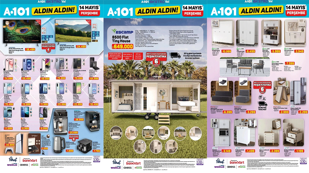 A101 14 Mayıs 2026 Online Aldın Aldın Kataloğu yayımlandı