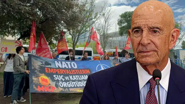ABD Büyükelçiliği önünde NATO Zirvesi protestosu