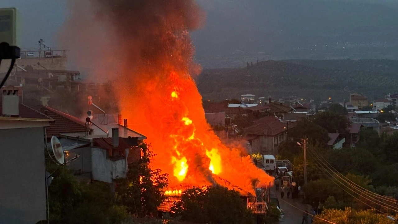 Aydın'da müstakil evde çıkan yangın korkuttu