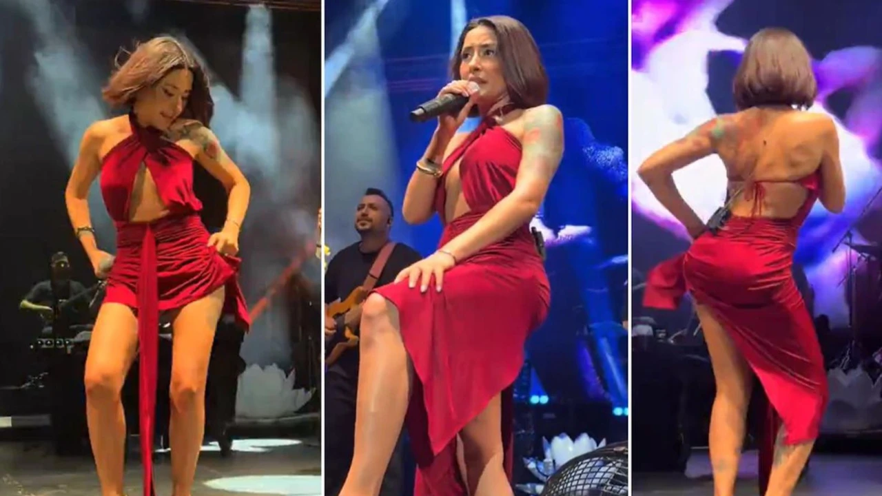 Başarılı şarkıcı Melek Mosso, Antalya Açıkhava Sahnesi'nde hayranlarıyla buluştu