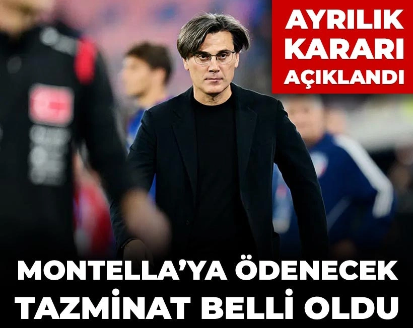 TFF'nin Montella'ya ödeyeceği tazminat belli oldu