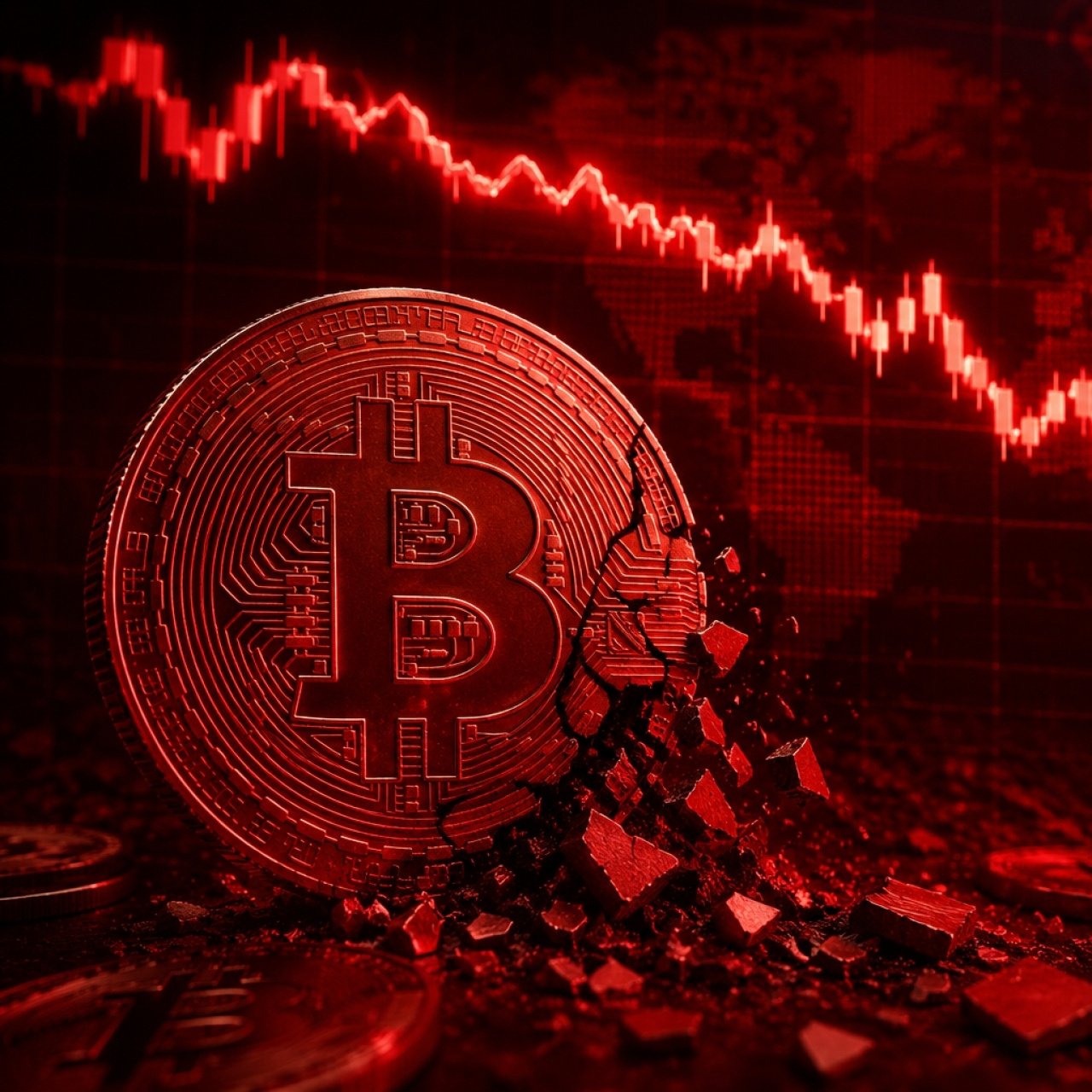 Bitcoin'de sert düşüş: son 24 saatte yaklaşık yüzde 3,92 düşerek 70.506 dolar seviyesine geriledi