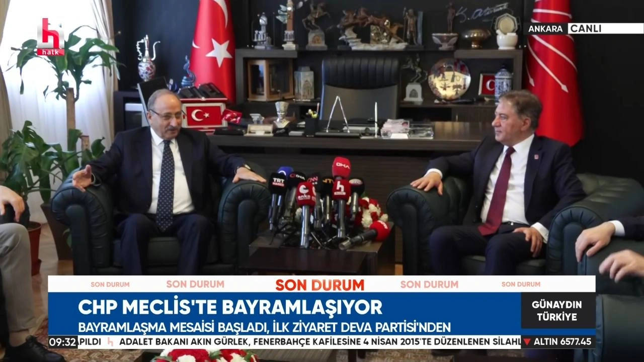 CHP'ye TBMM'de ilk bayram ziyareti DEVA Partisi'nden