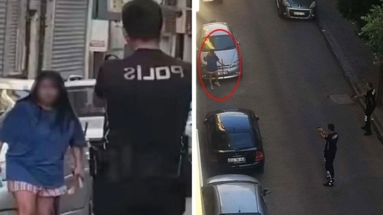 Genç kadın samuray kılıcıyla sokakta dehşet saçtı