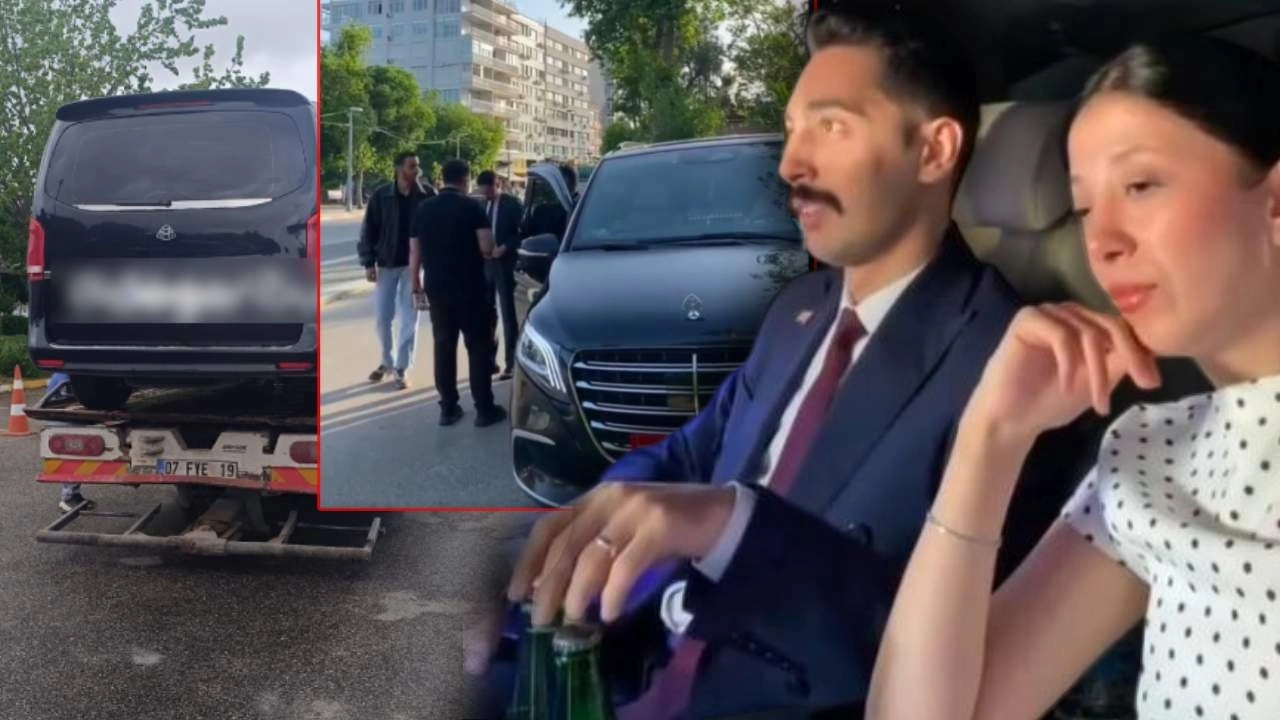 Genel Başkan kocasının çakarlı videosunu paylaştı