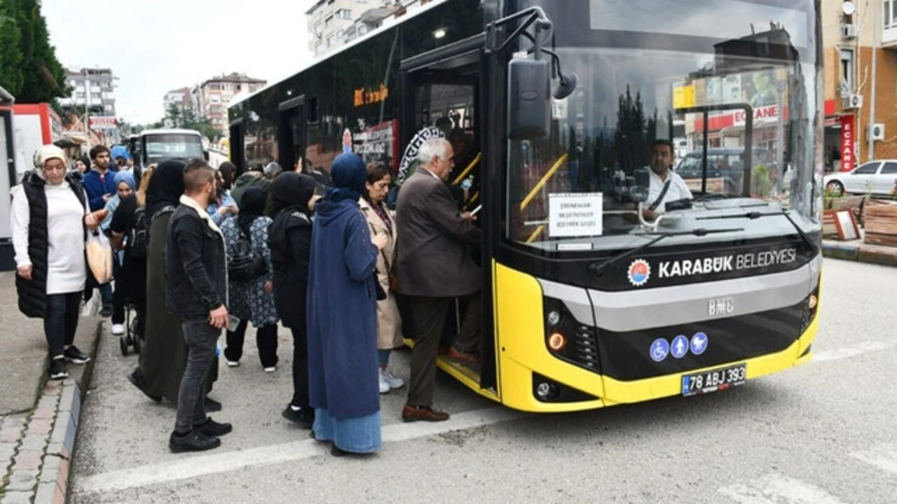 Karabük'te emeklilere ücretsiz ulaşım iptal edildi