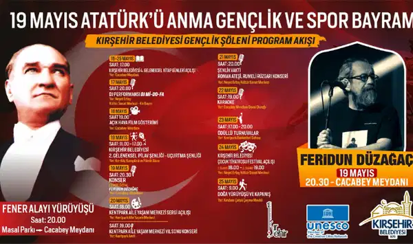 Kırşehir'de 19 Mayıs coşkusu başladı