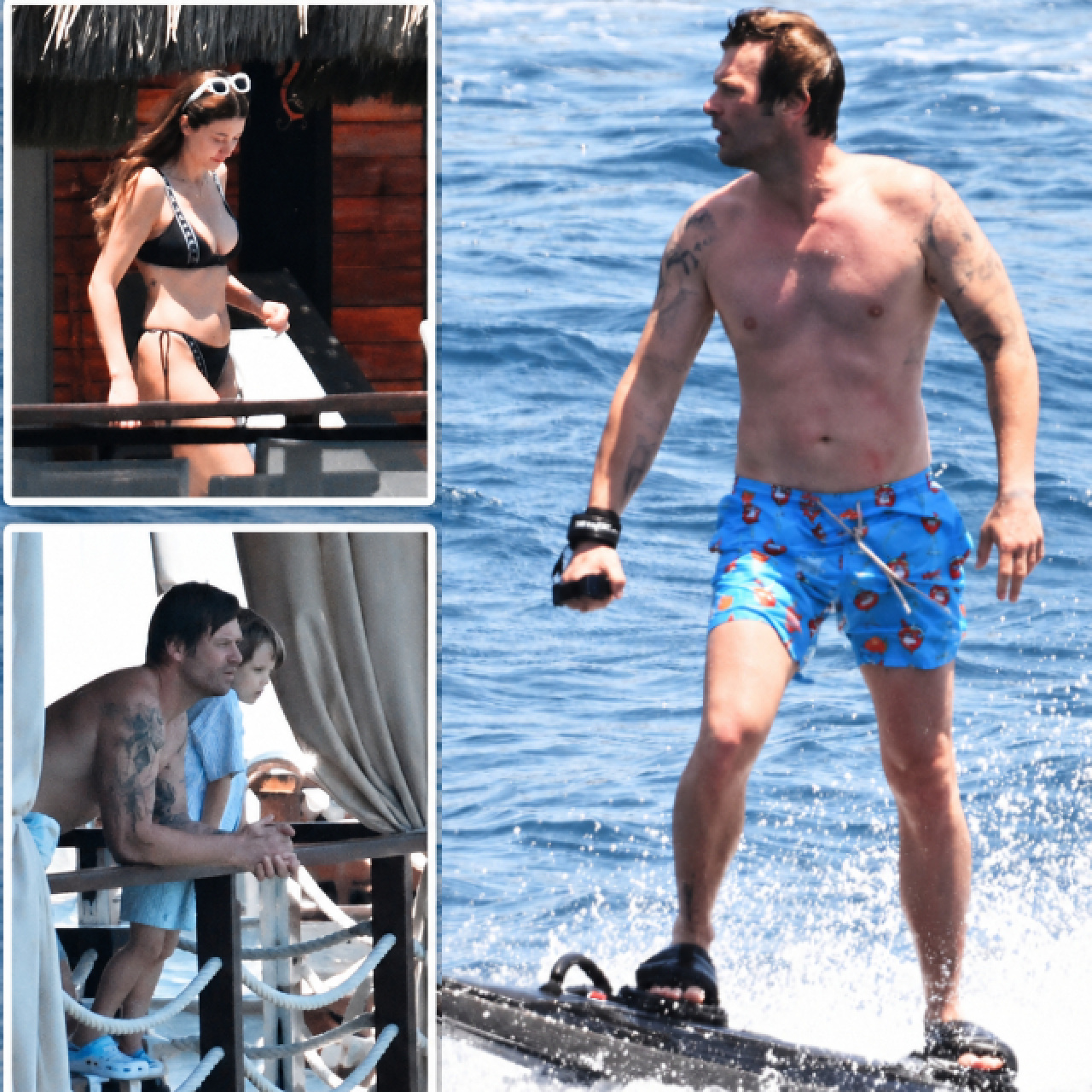 Kıvanç Tatlıtuğ, Bodrum Yalıkavak'ta eşi Başak Dizer ve oğlu Kurt Efe ile tatil yaparken görüntülendi