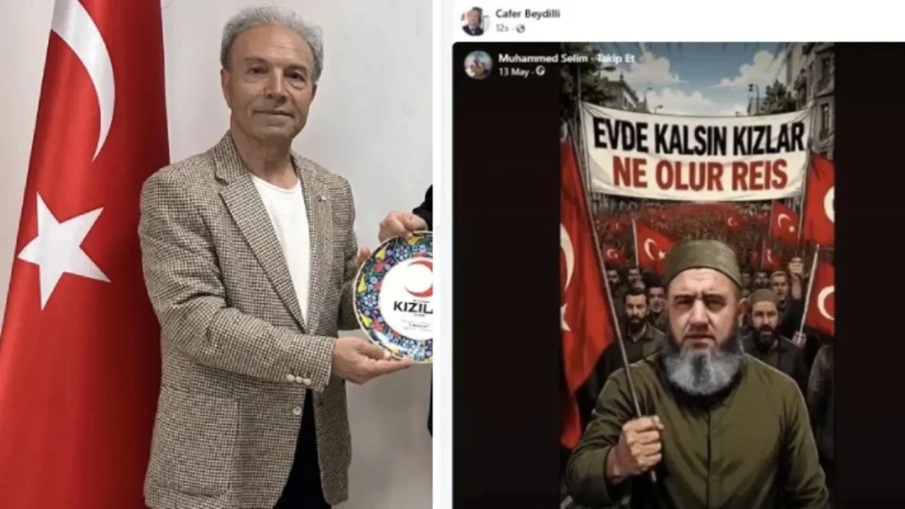 Kızlar evde kalsın paylaşımı olay oldu! Kızı öğretmen çıktı