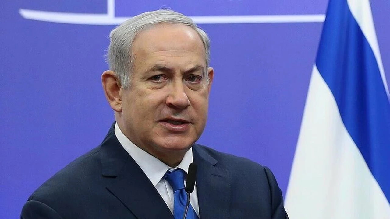Netanyahu'nun gerçekleştirdiği toplantıya ilişkin görüntüleri paylaştı