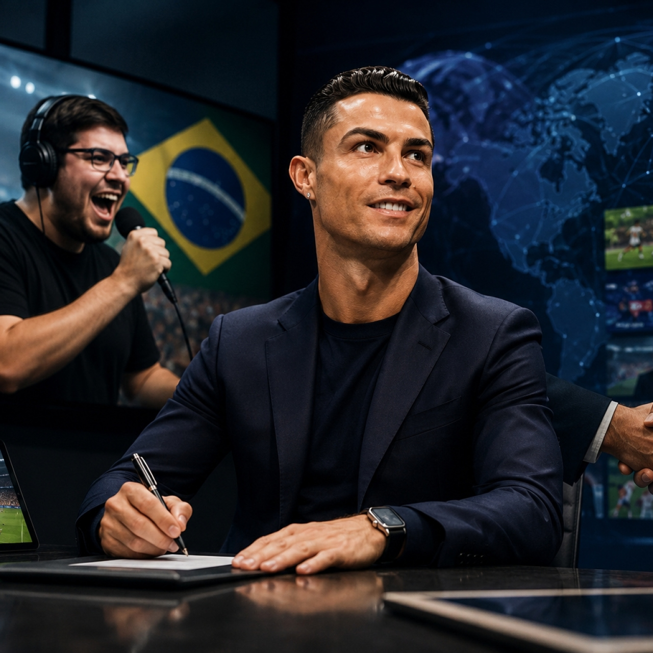Portekizli futbolcu Cristiano Ronaldo, CazeTV'nin bağlı olduğu LiveModeTV'ye yatırım yaptı