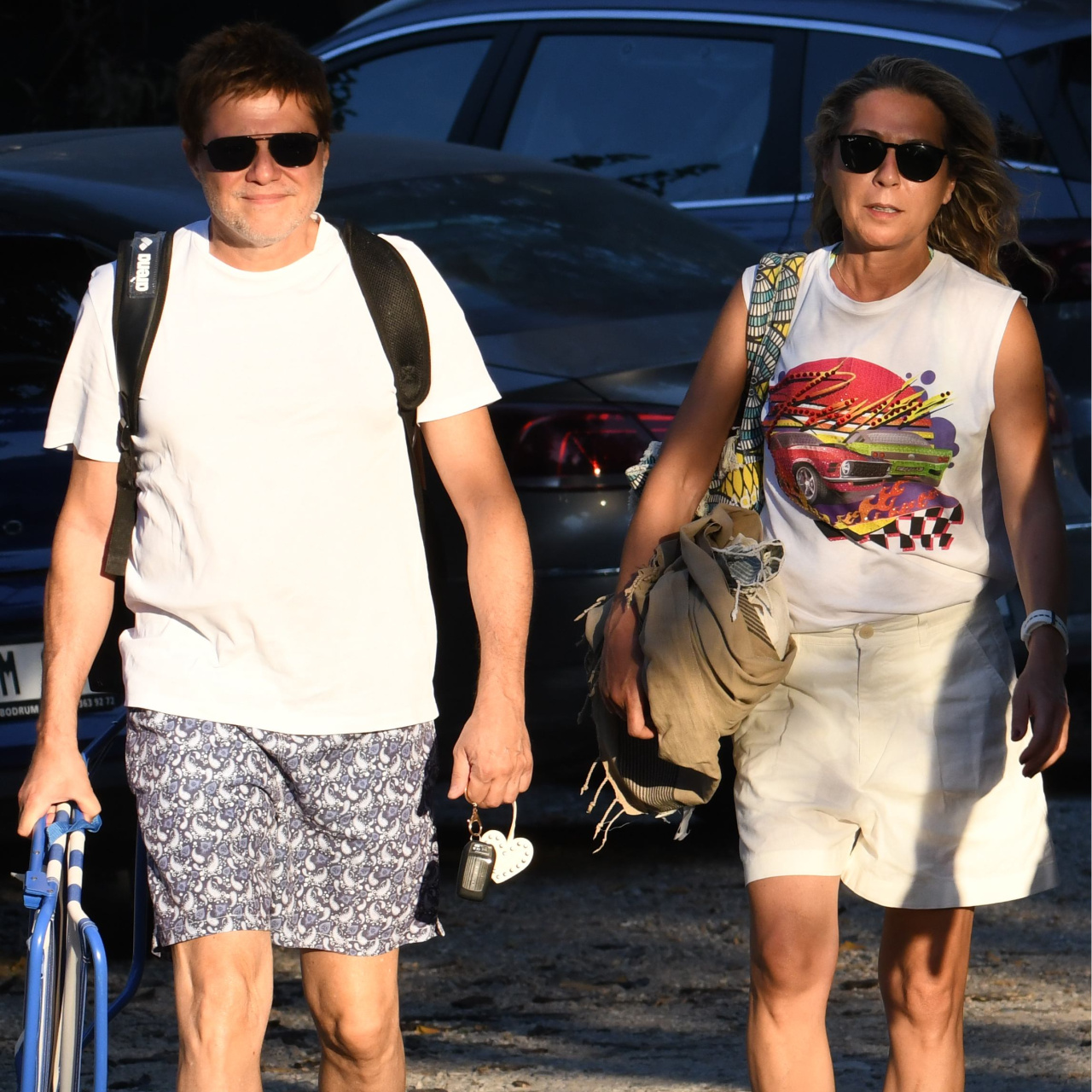 Şarkıcı Mirkelam, sosyetik sevgilisi Aysen Sabancı ile birlikte Bodrum'da tatil yaparken görüntülendi