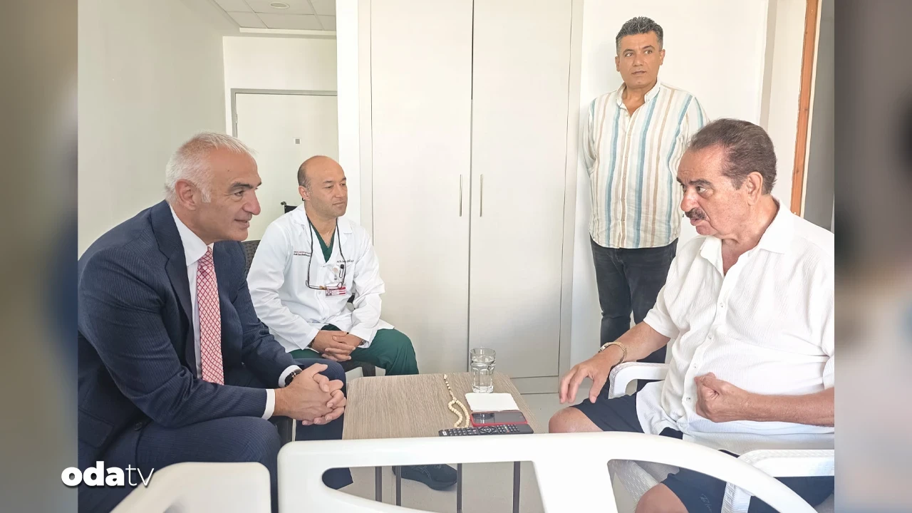 Tatlıses'e geçmiş olsun dileklerini ileterek acil şifalar diledi