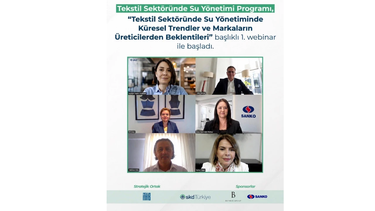 Tekstil sektöründe su yönetimi programı ilk webinarı ile başladı!