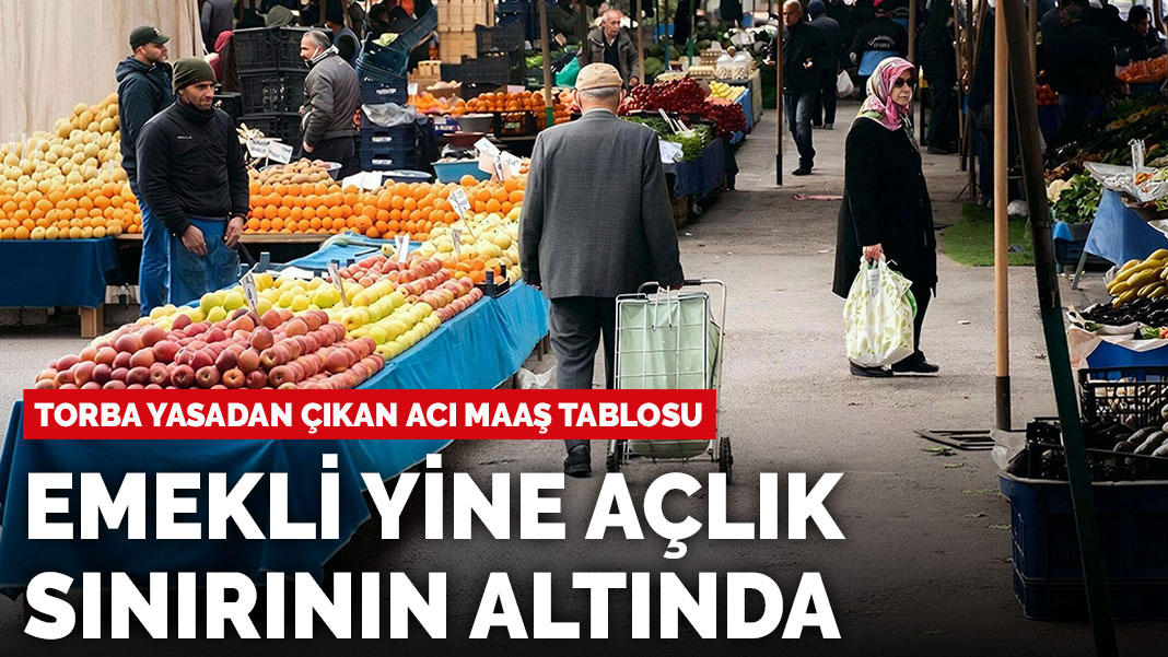 Torba yasadan çıkan acı maaş tablosu
