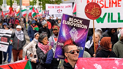Viyana'daki Eurovision finaline İsrail protestoları damga vurdu